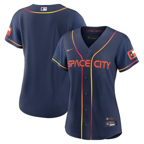 Nike Houston‎ Astros Nike Navy Space City Connect Replica Jersey size XL NWT - Picture 1 of 7